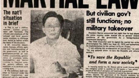 Batas militar sa ilalim ni Ferdinand Marcos .